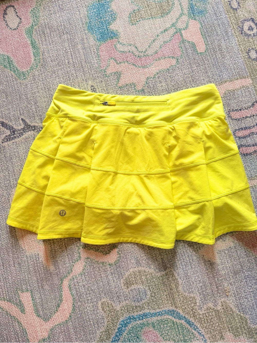 Lululemon Pace Rival Skirt In Yellow 4 - Picture 2 of 8